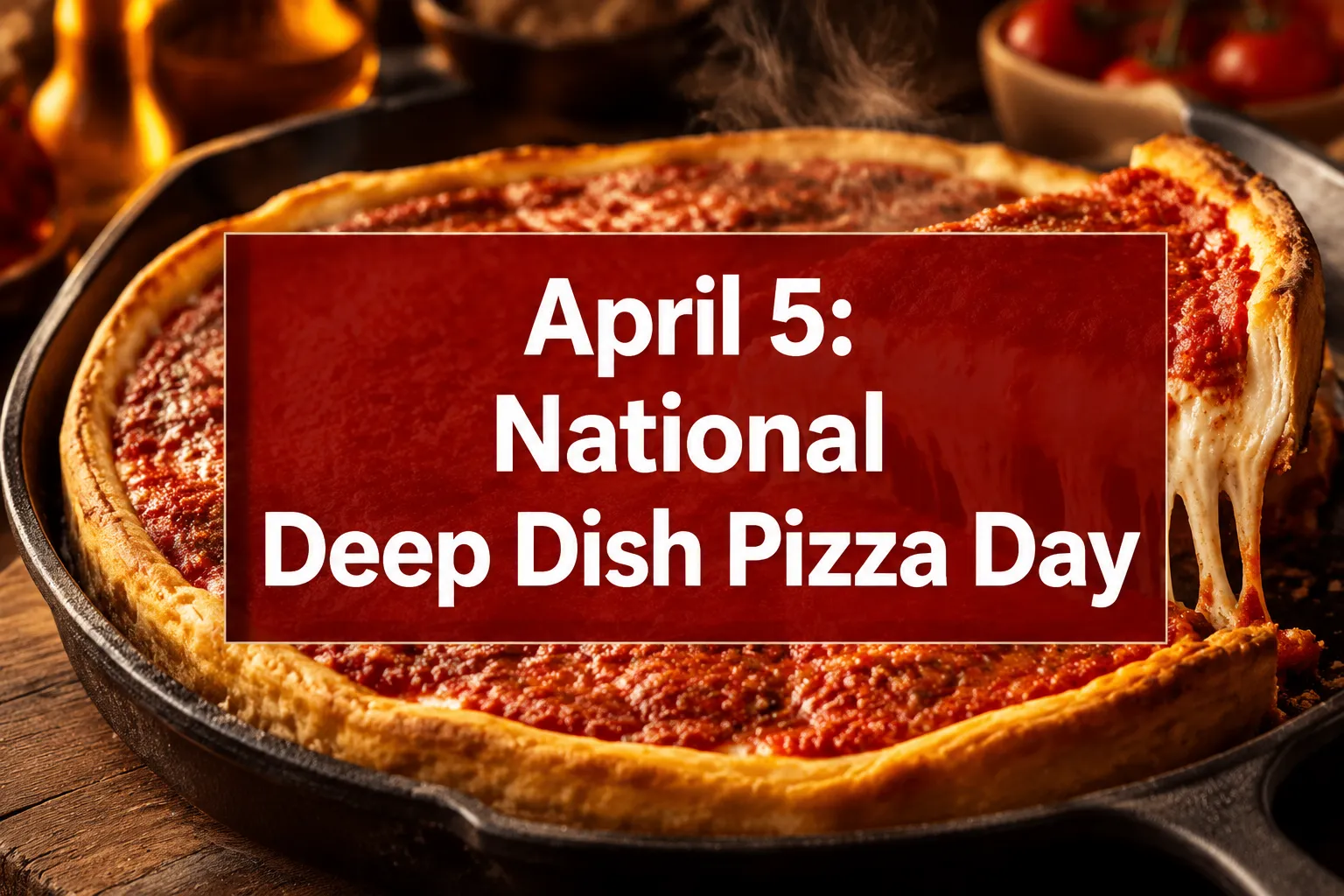 April 5 National Deep Dish Pizza Day: History, Deals, Recipes & How to Celebrate in 2026