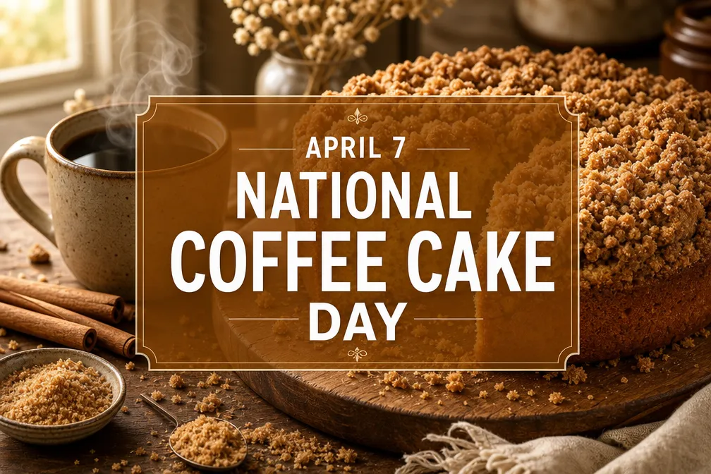 April 7 National Coffee Cake Day: History, Recipes, and How to Celebrate in 2026