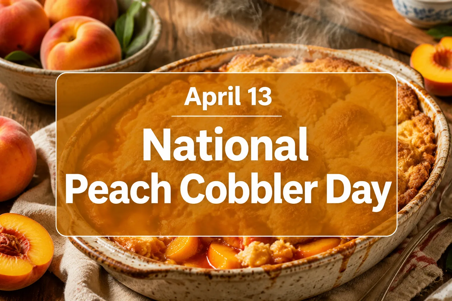 April 13 National Peach Cobbler Day: History, Recipes, and How to Celebrate in 2026