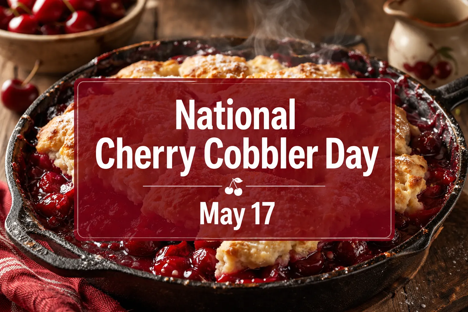 May 17 National Cherry Cobbler Day: History, Recipes & How to Celebrate