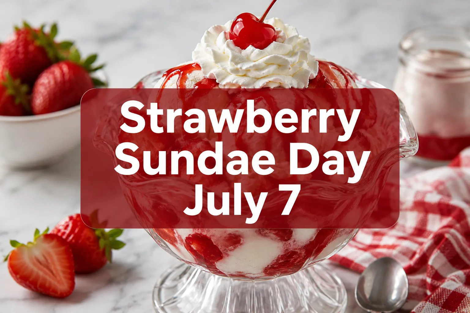 July 7 National Strawberry Sundae Day: History, Recipes, and How to Celebrate in 2026