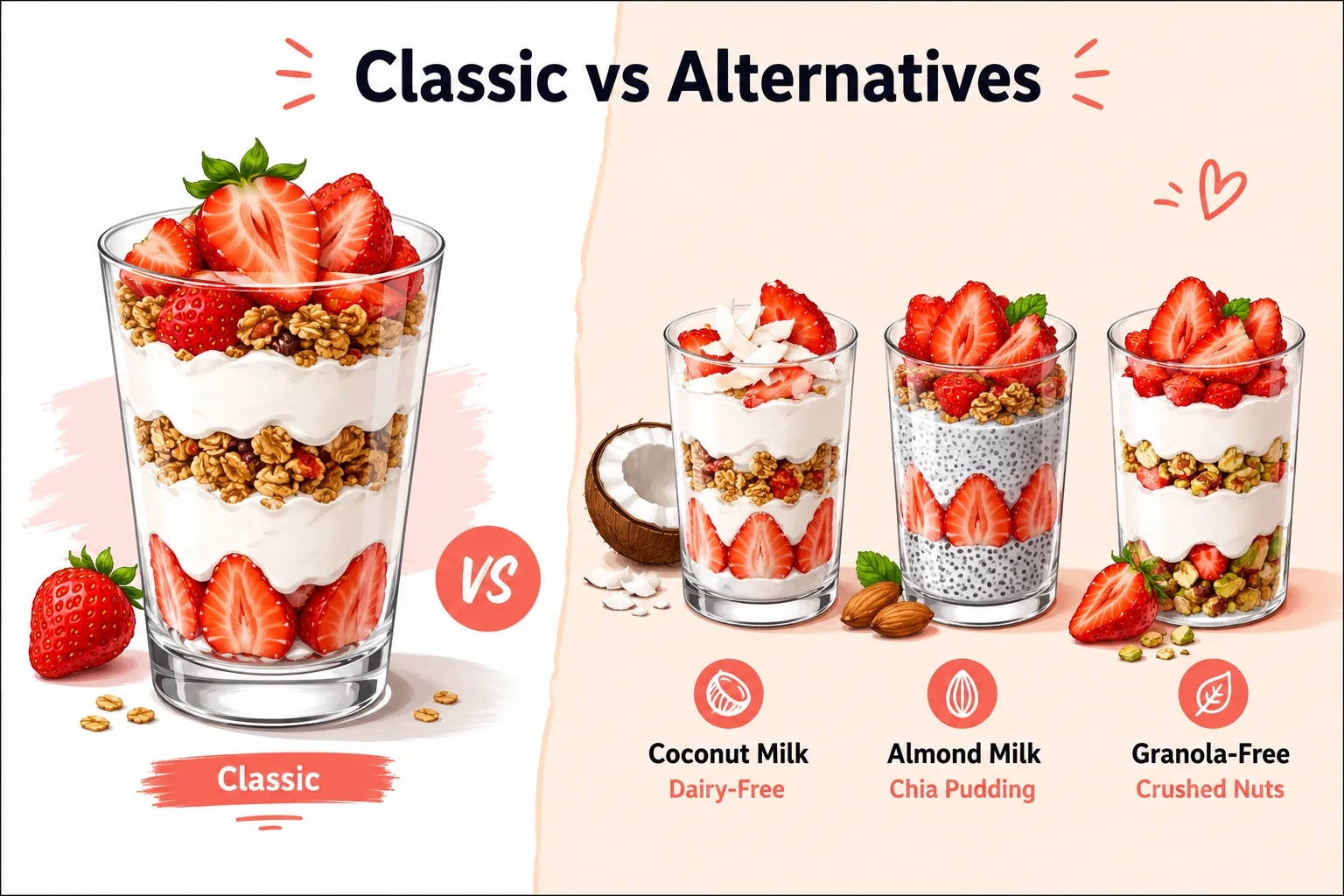Strawberry Parfait Without Yogurt: Dairy-Free and Alternative Options