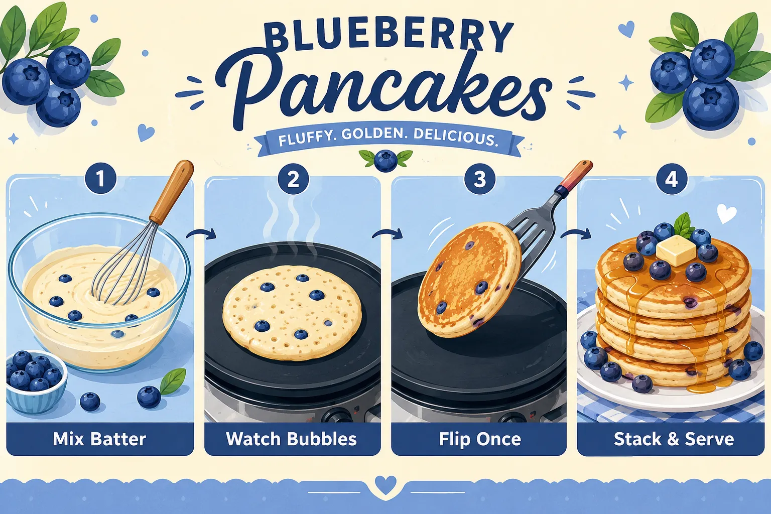 What to Serve with Blueberry Pancakes