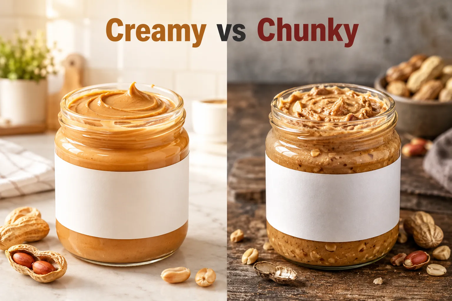 What's the Difference Between Creamy and Chunky Peanut Butter?