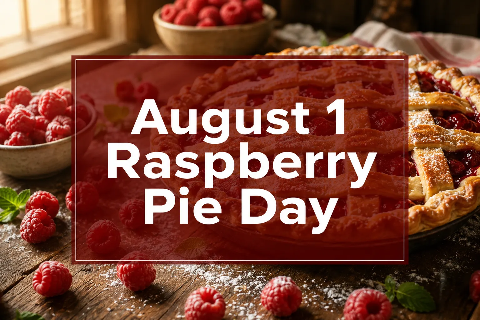 August 1 Raspberry Pie Day