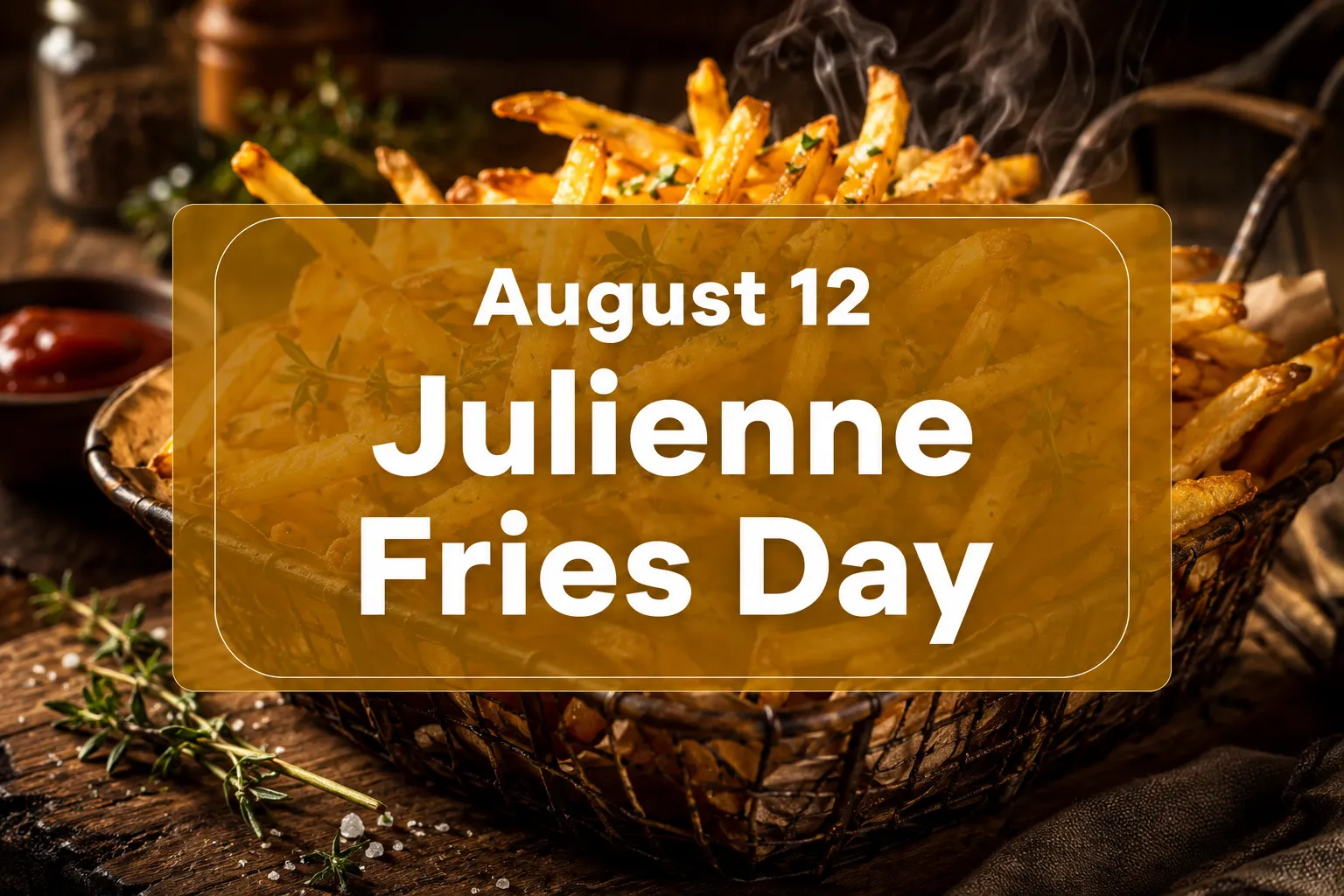 August 12 Julienne Fries Day
