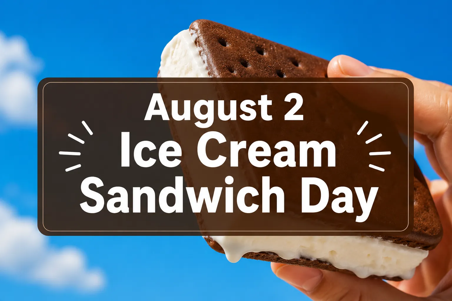 August 2 Ice Cream Sandwich Day