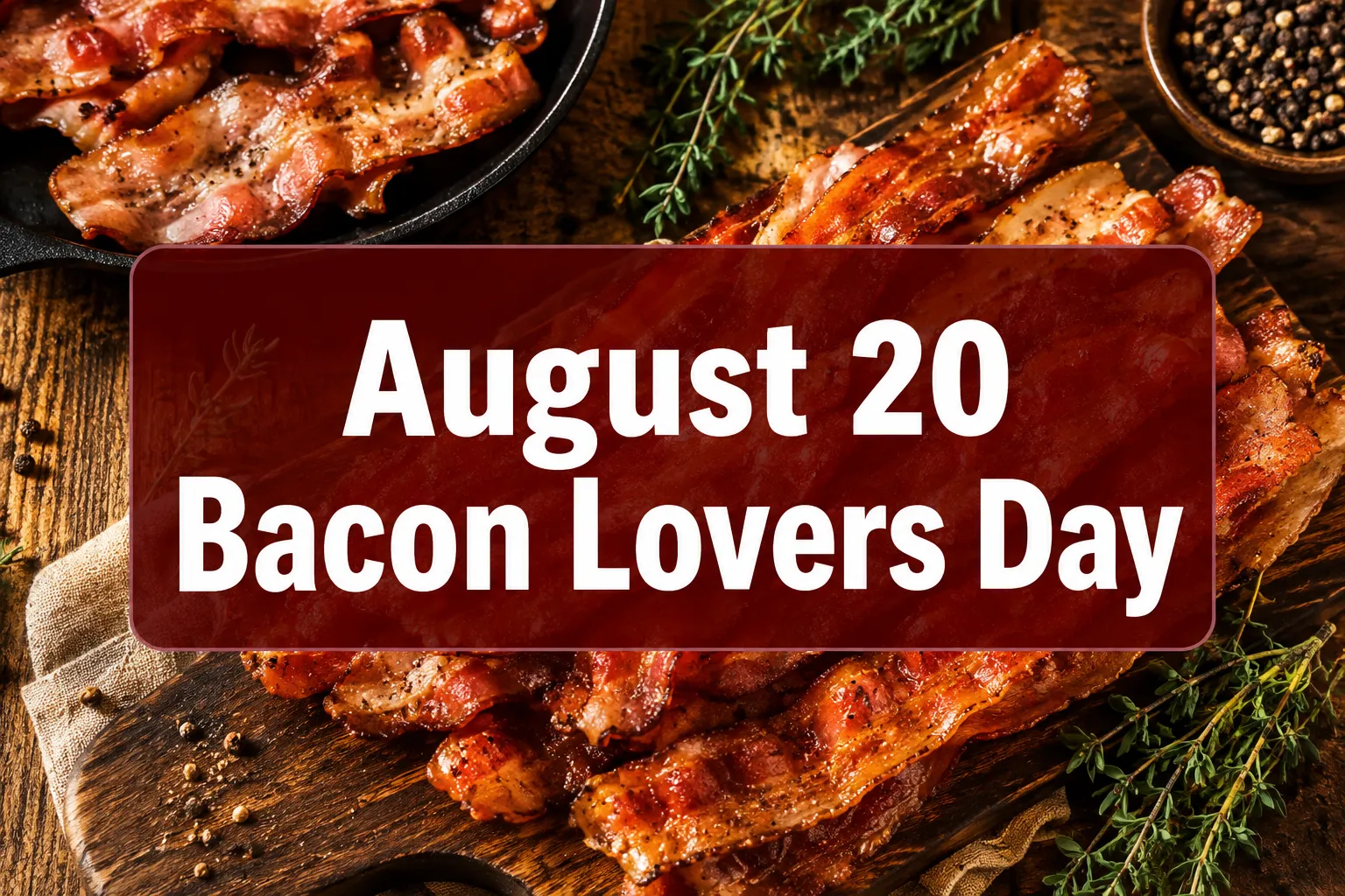 August 20 Bacon Lovers Day
