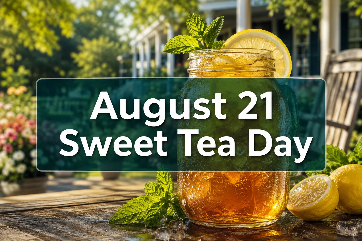August 21 Sweet Tea Day
