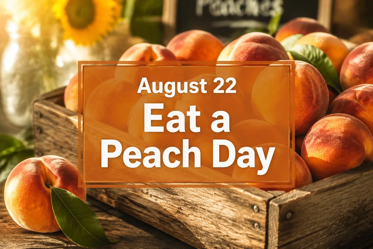 August 22 Eat a Peach Day