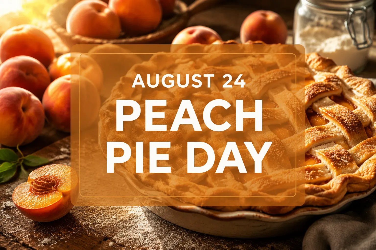 August 24 Peach Pie Day