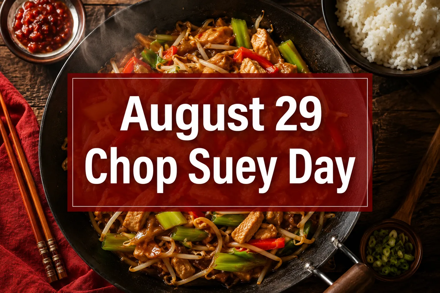 August 29 Chop Suey Day