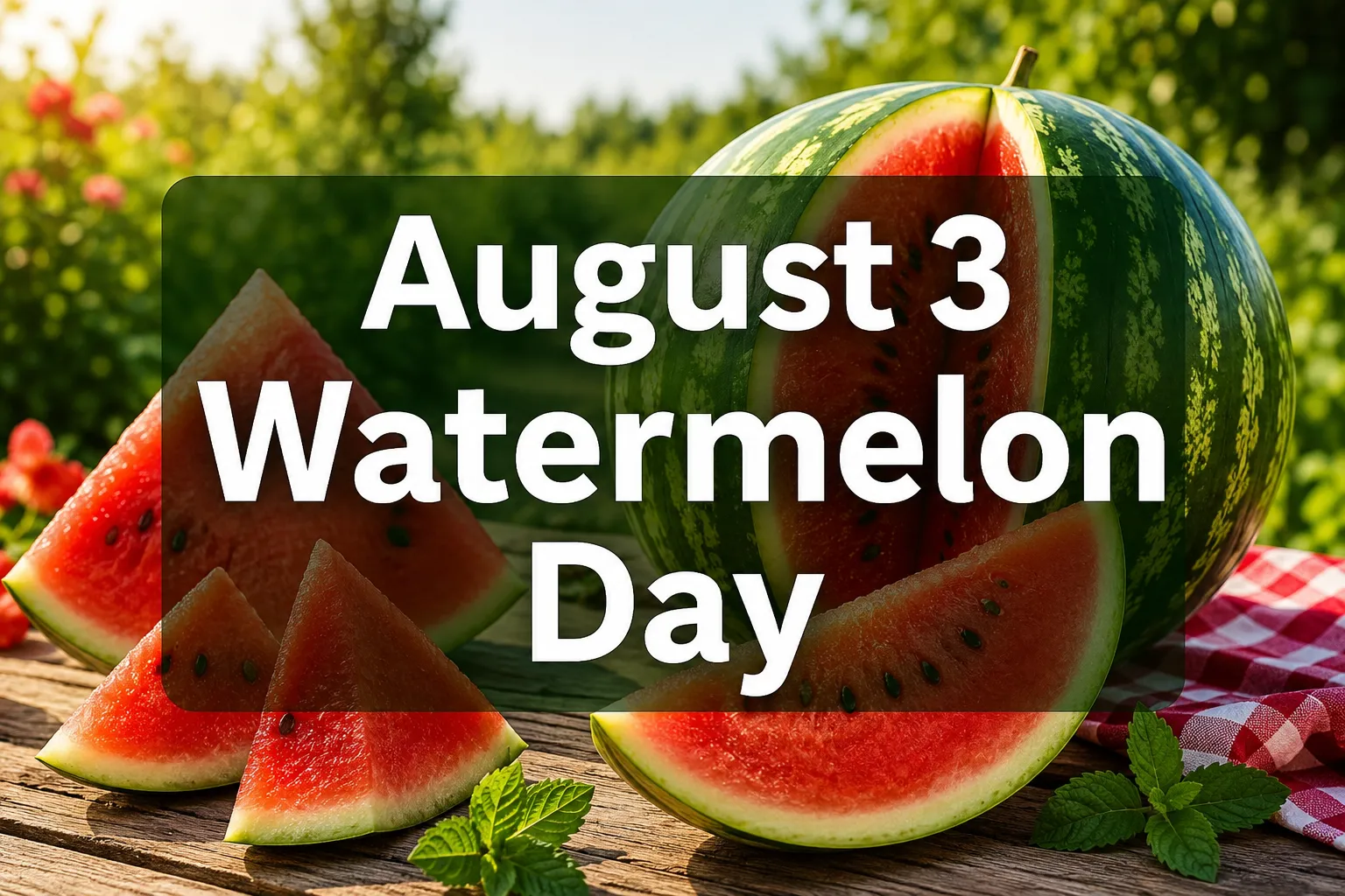 August 3 Watermelon Day