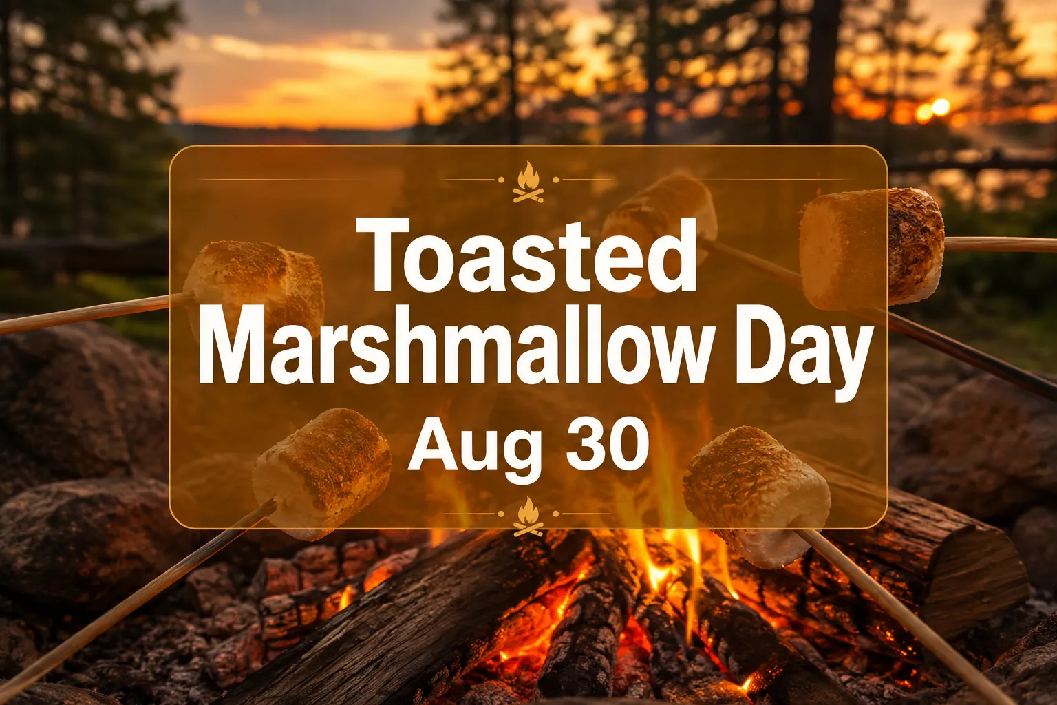 August 30 Toasted Marshmallow Day
