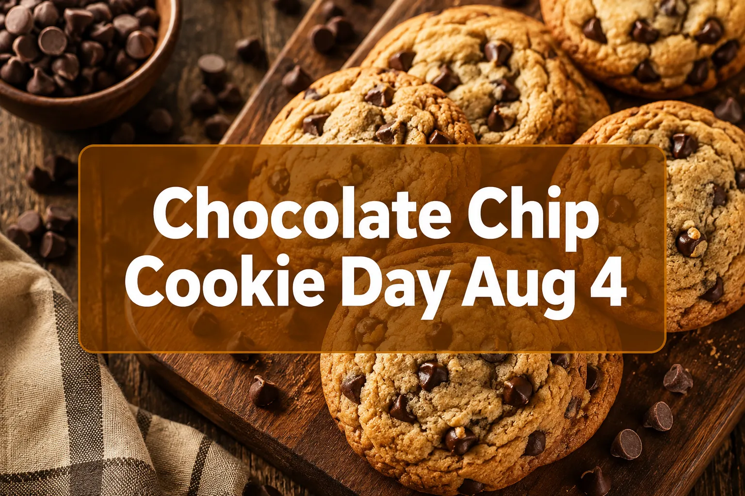 August 4 Chocolate Chip Cookie Day