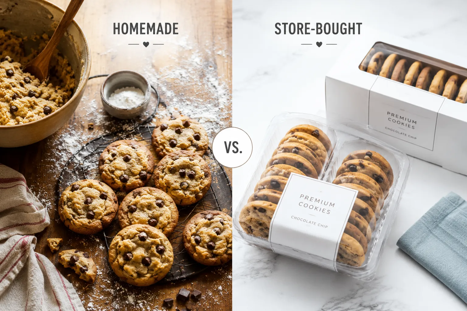 Homemade vs. Store-Bought Chocolate Chip Cookies