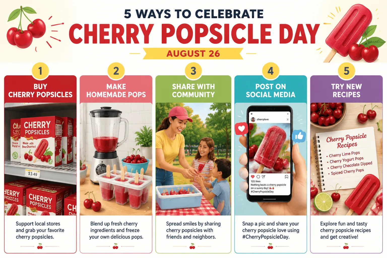 How Do People Celebrate Cherry Popsicle Day?