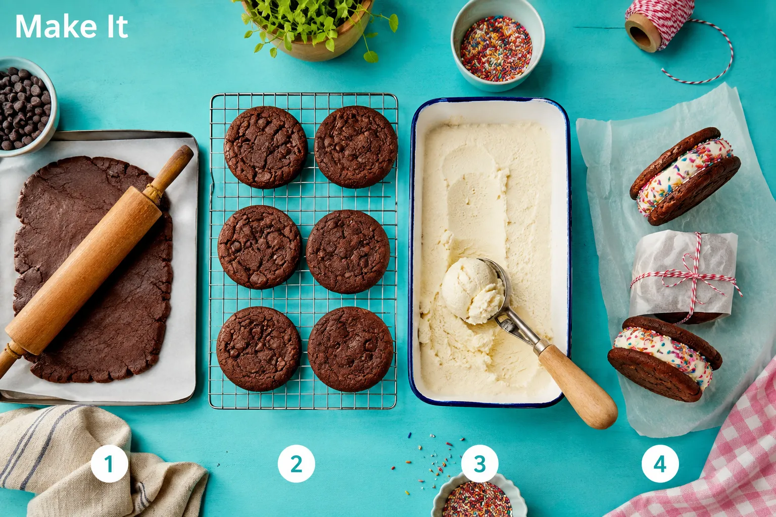 How to Make Perfect Homemade Ice Cream Sandwiches