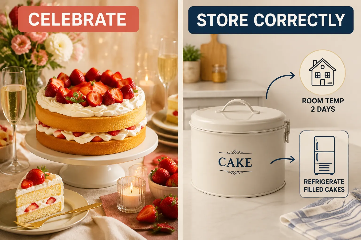How to Store Sponge Cake After Baking