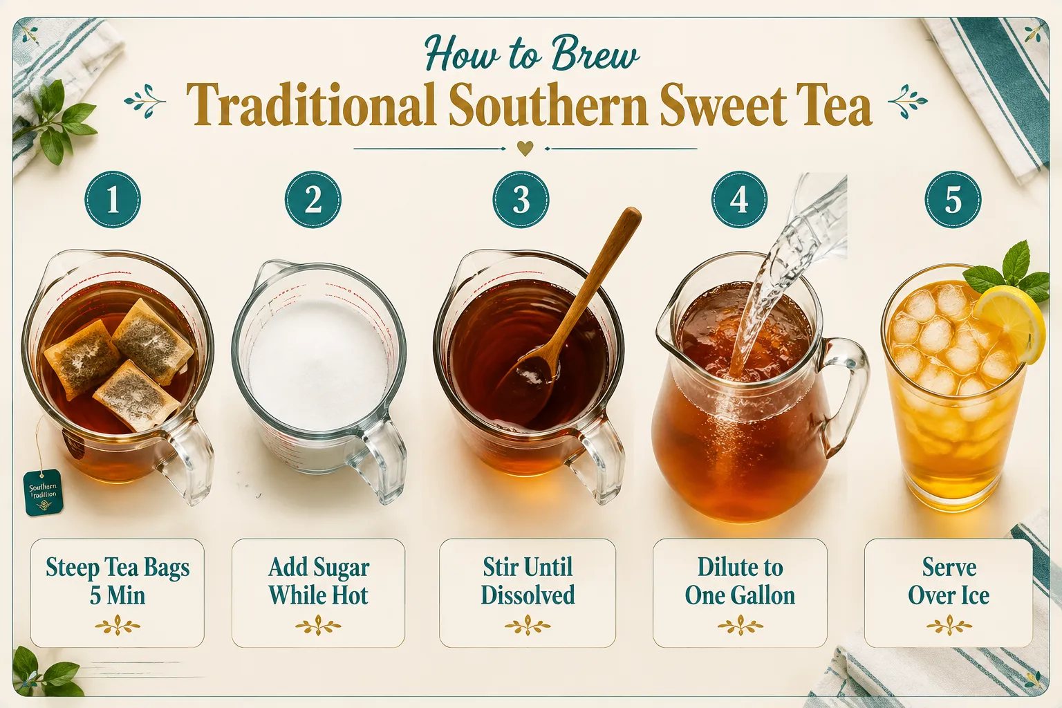 Step-by-Step: How to Brew the Perfect Batch for August 21 Sweet Tea Day