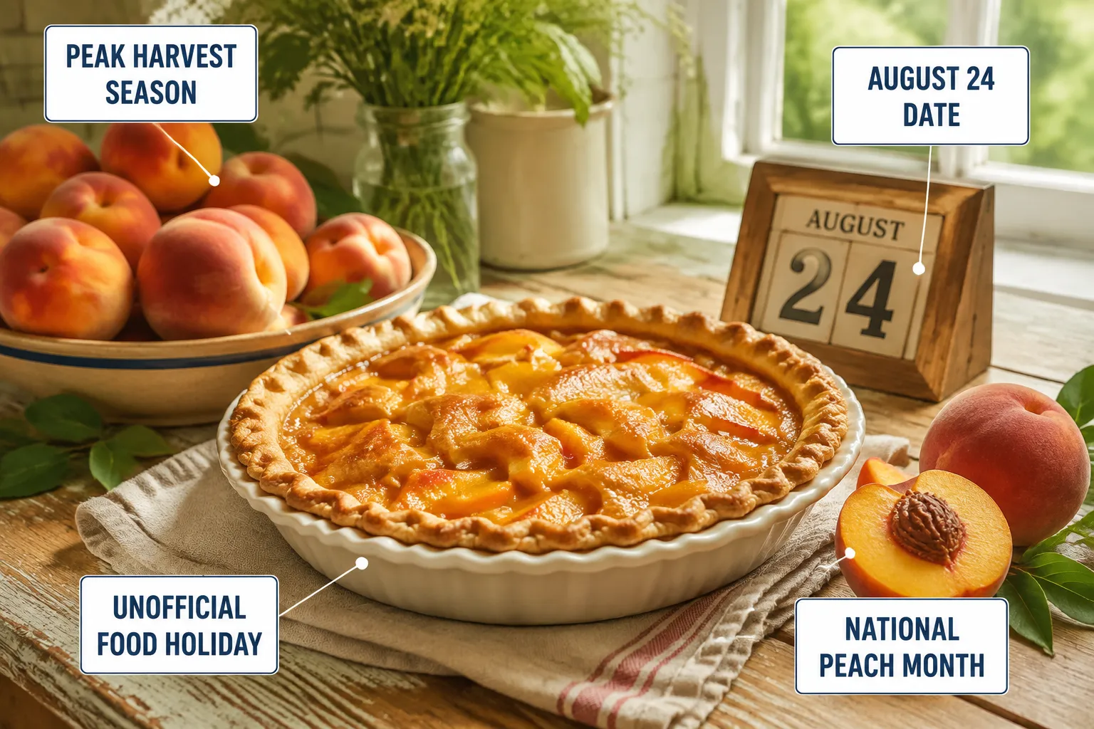 What Is August 24 Peach Pie Day?