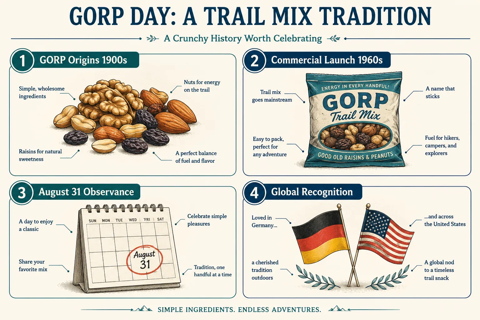 What Is August 31 Trail Mix Day?