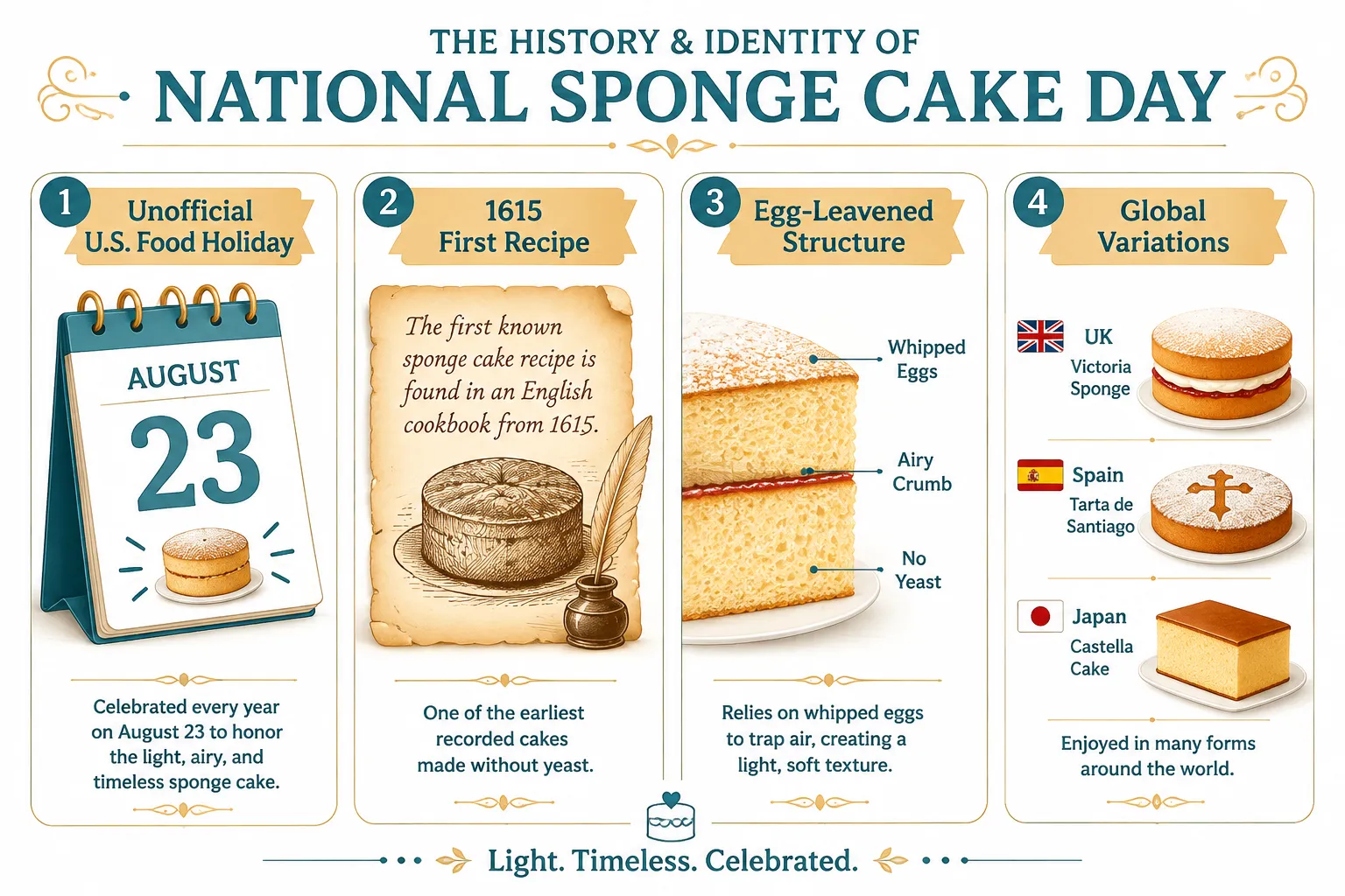 What Is Sponge Cake Day on August 23?