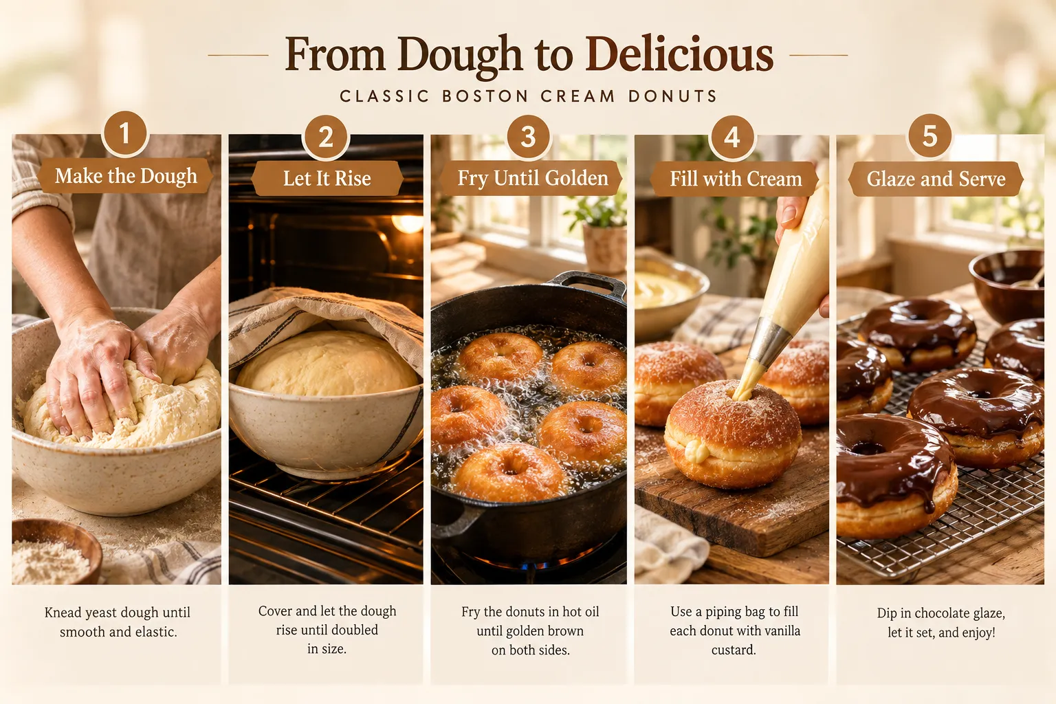 Homemade Cream Filled Donut Recipes