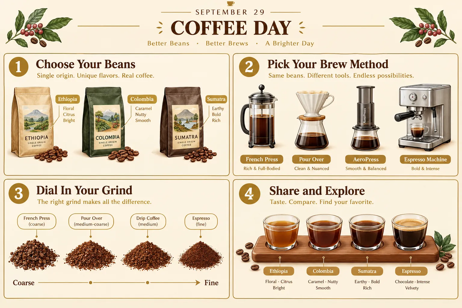 How to Celebrate September 29 Coffee Day at Home