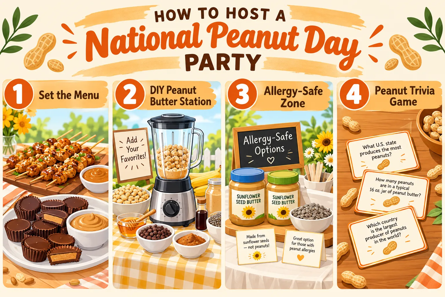 How to Host a National Peanut Day Party