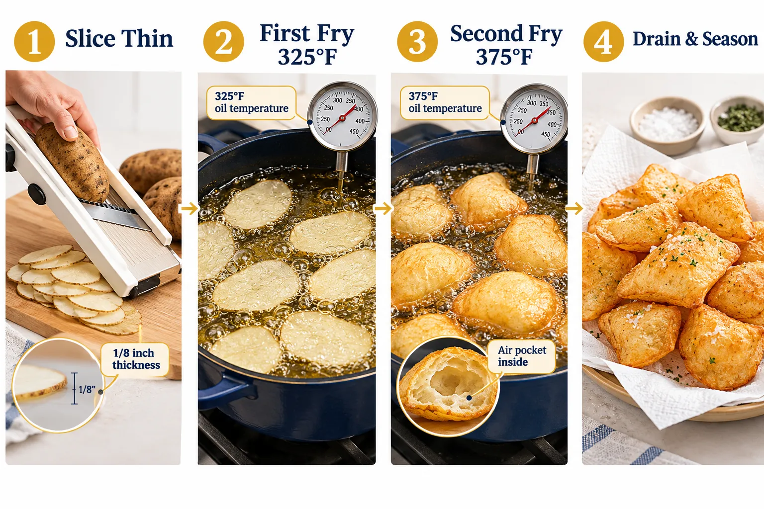 How to Make Souffle Potatoes at Home
