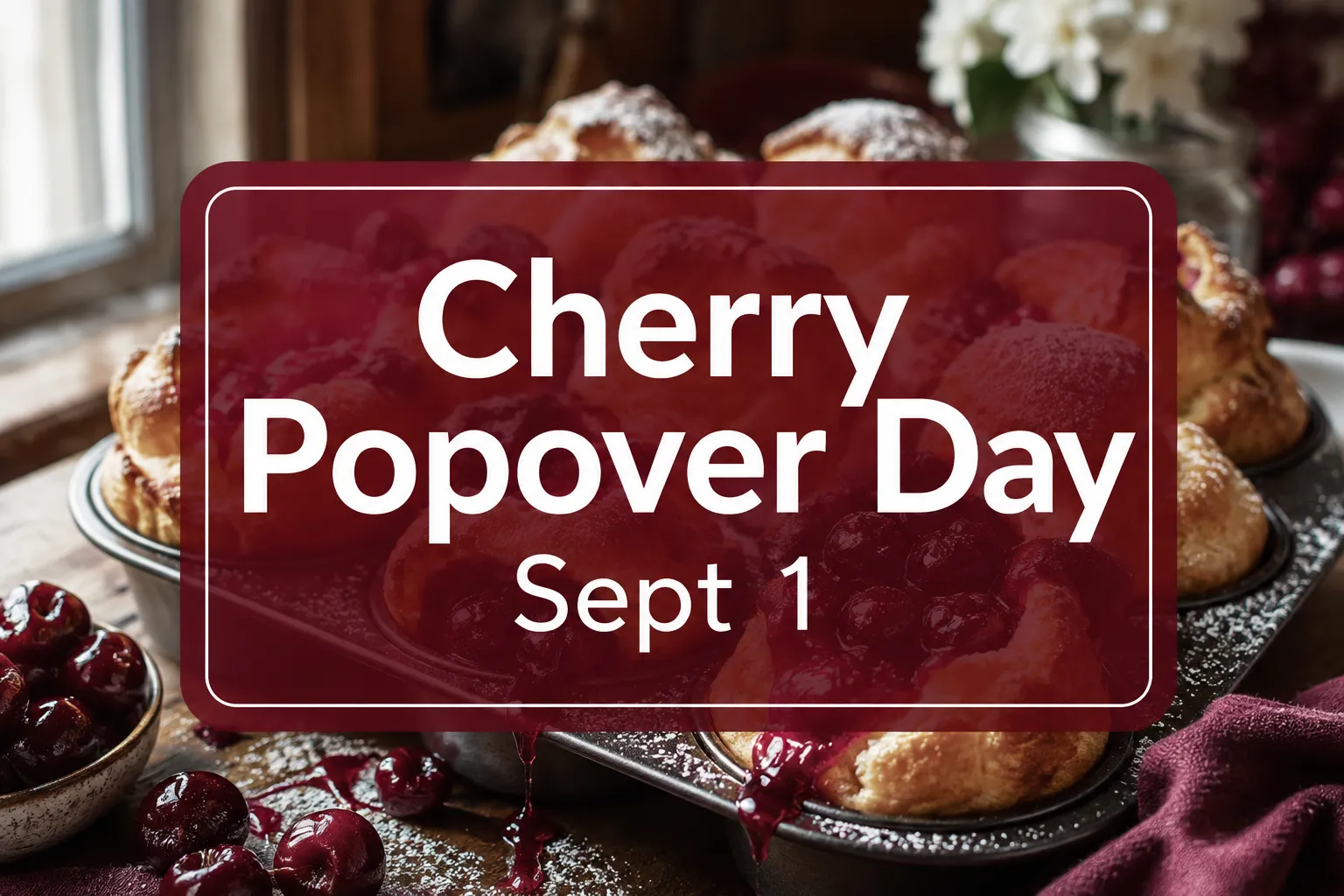 September 1 Cherry Popover Day