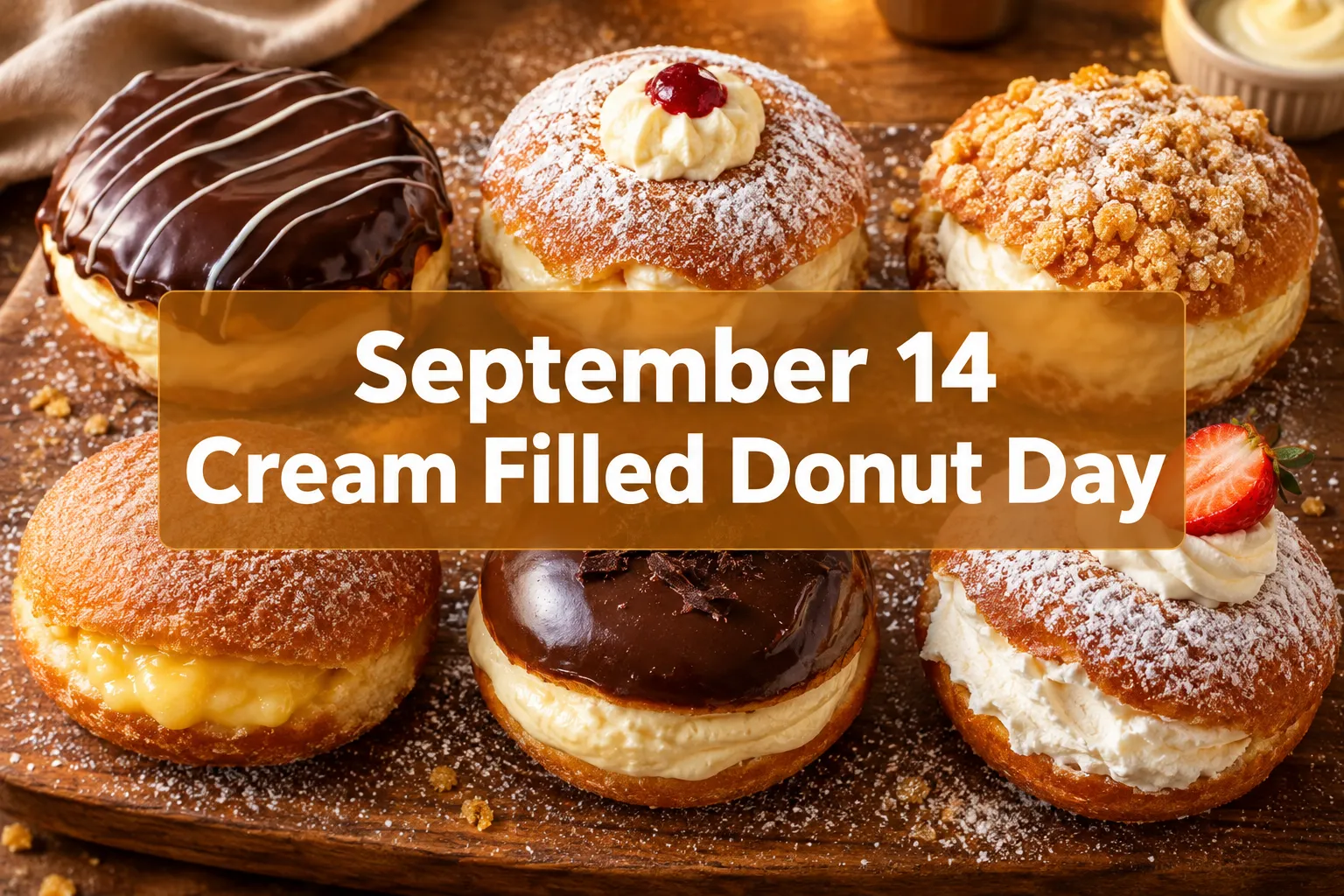 September 14 Cream Filled Donut Day