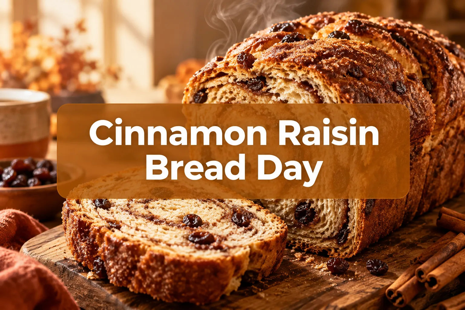 September 15 Cinnamon Raisin Bread Day