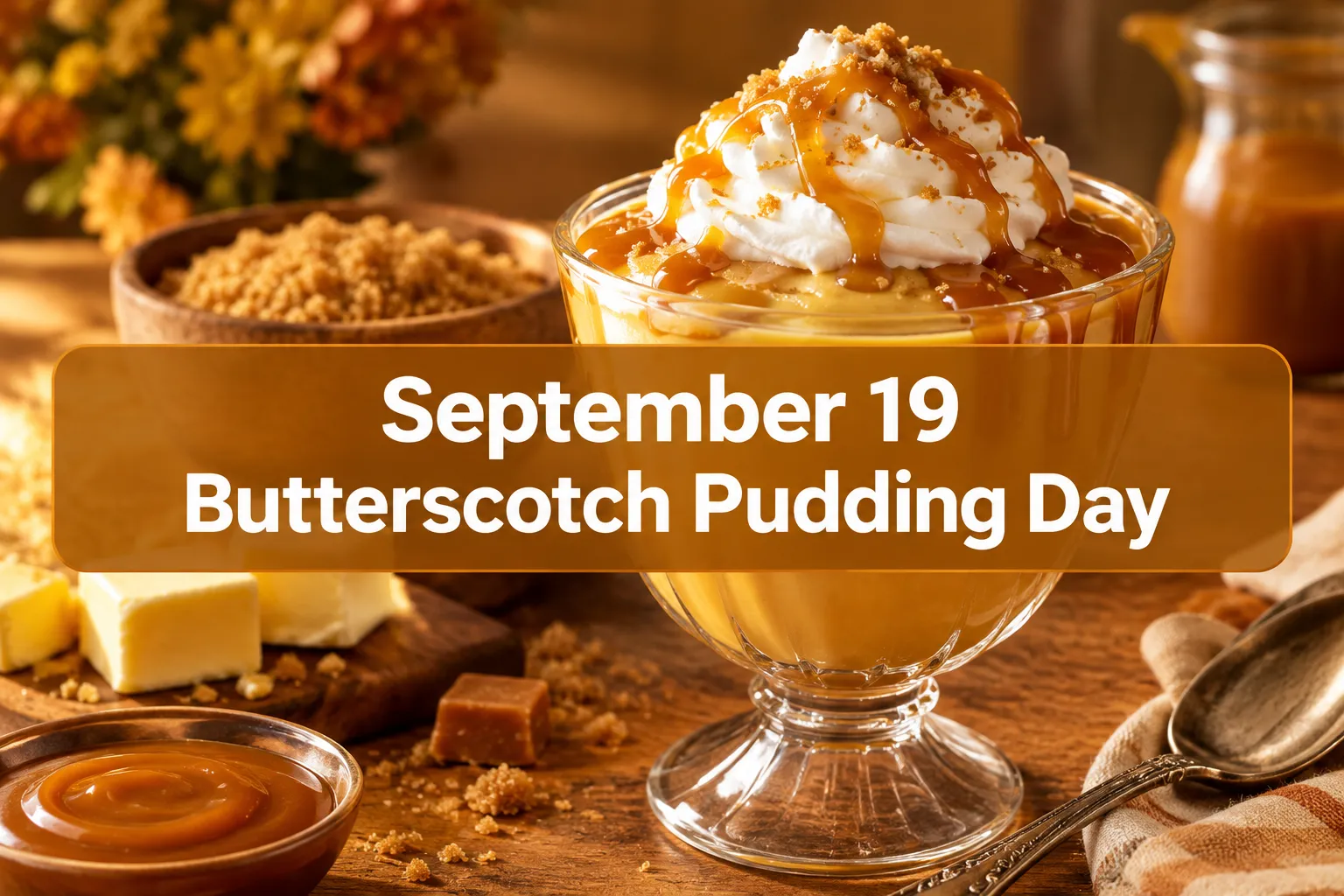 September 19 Butterscotch Pudding Day