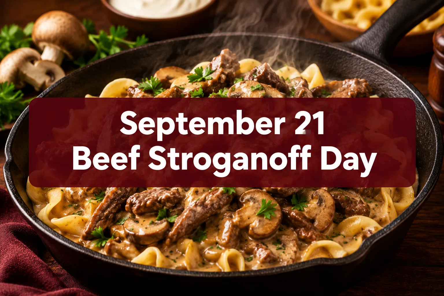 September 21 Beef Stroganoff Day