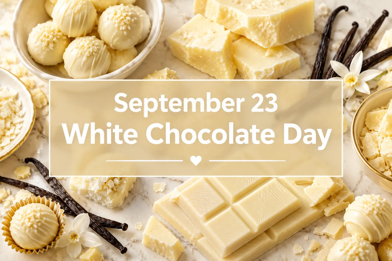 September 23 White Chocolate Day
