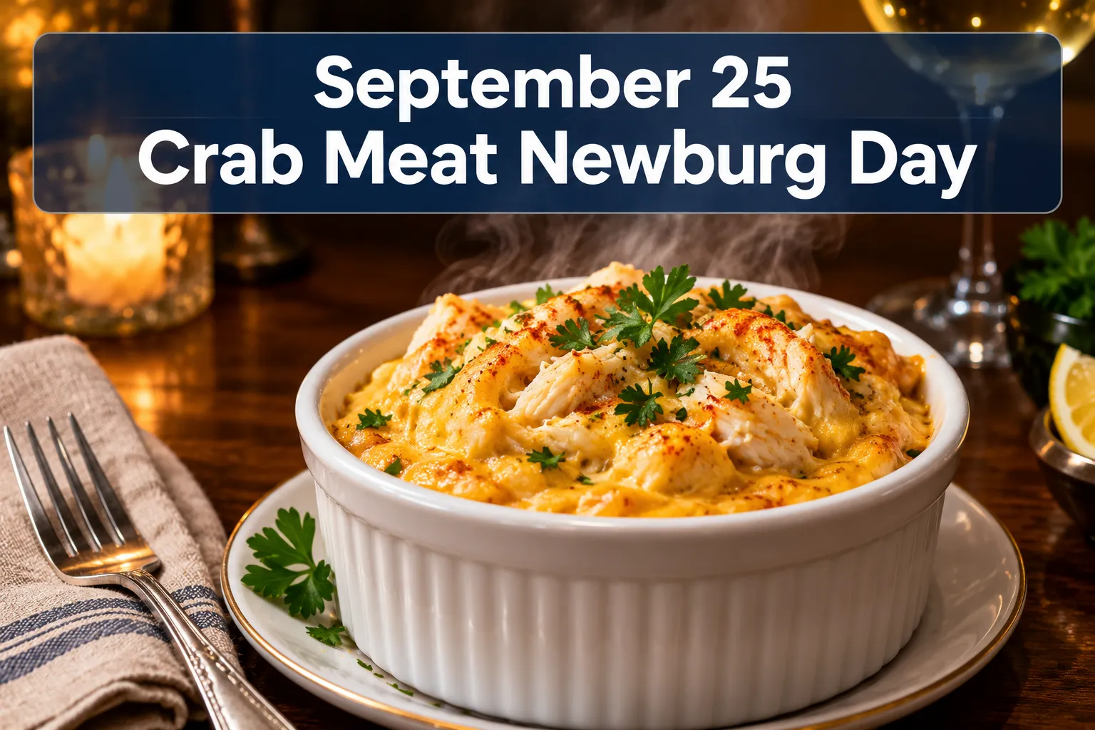 September 25 Crab Meat Newburg Day