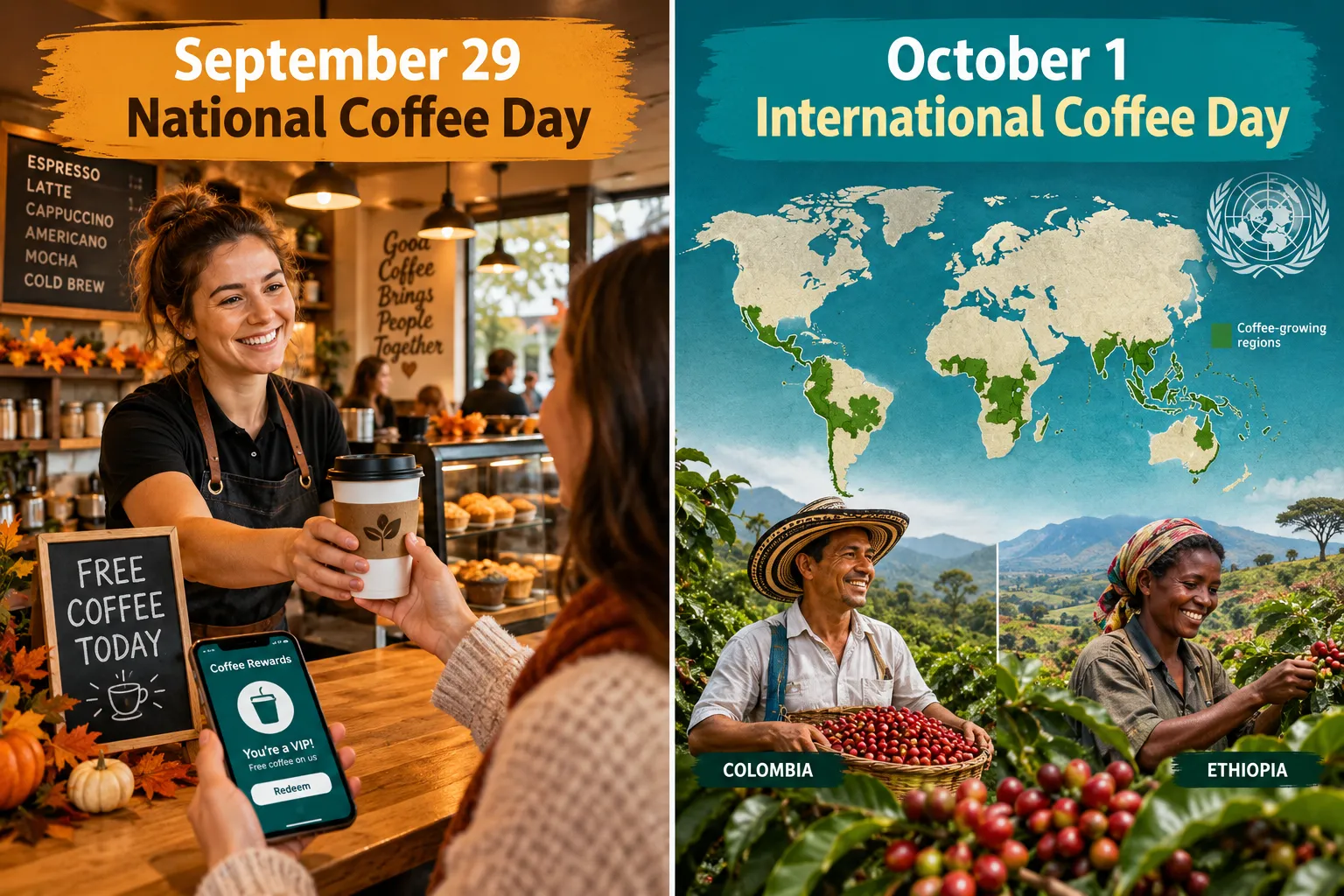 September 29 Coffee Day vs. International Coffee Day