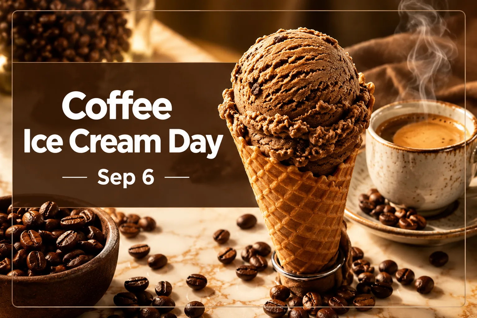September 6 Coffee Ice Cream Day