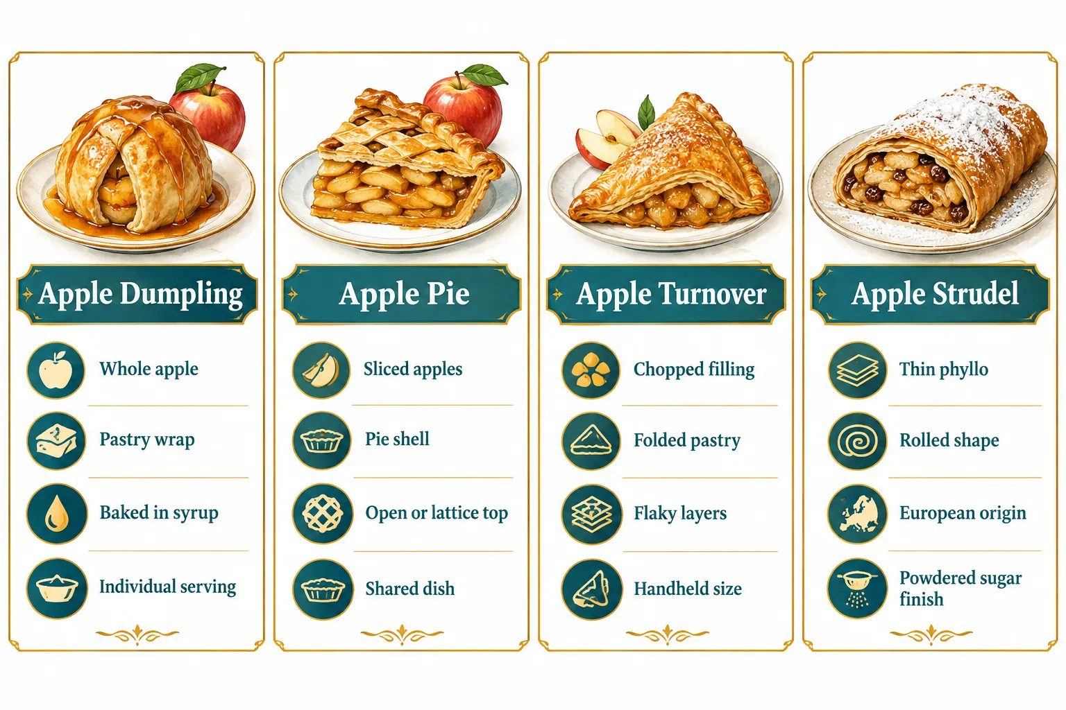 What Is the Difference Between Apple Dumplings and Apple Pie?