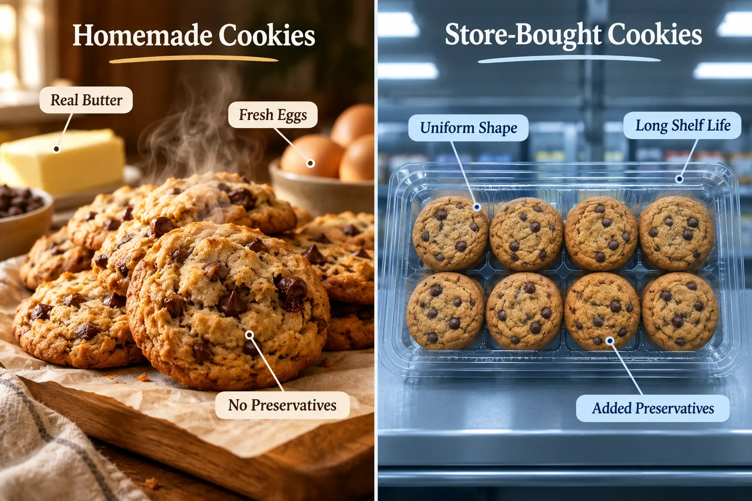 Homemade Cookies Day vs. Store-Bought Cookies