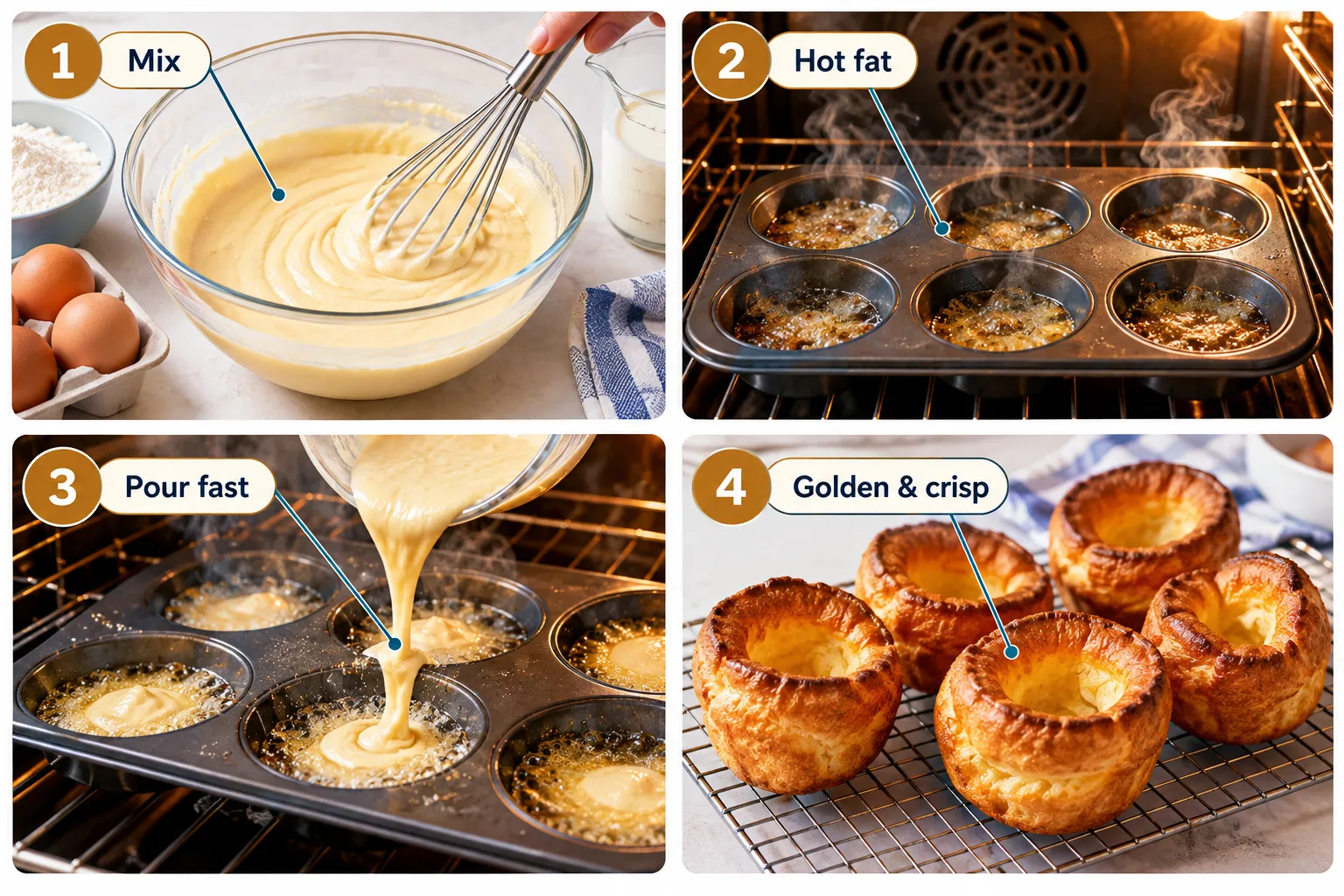 How to Make Yorkshire Puddings at Home: Traditional Recipe