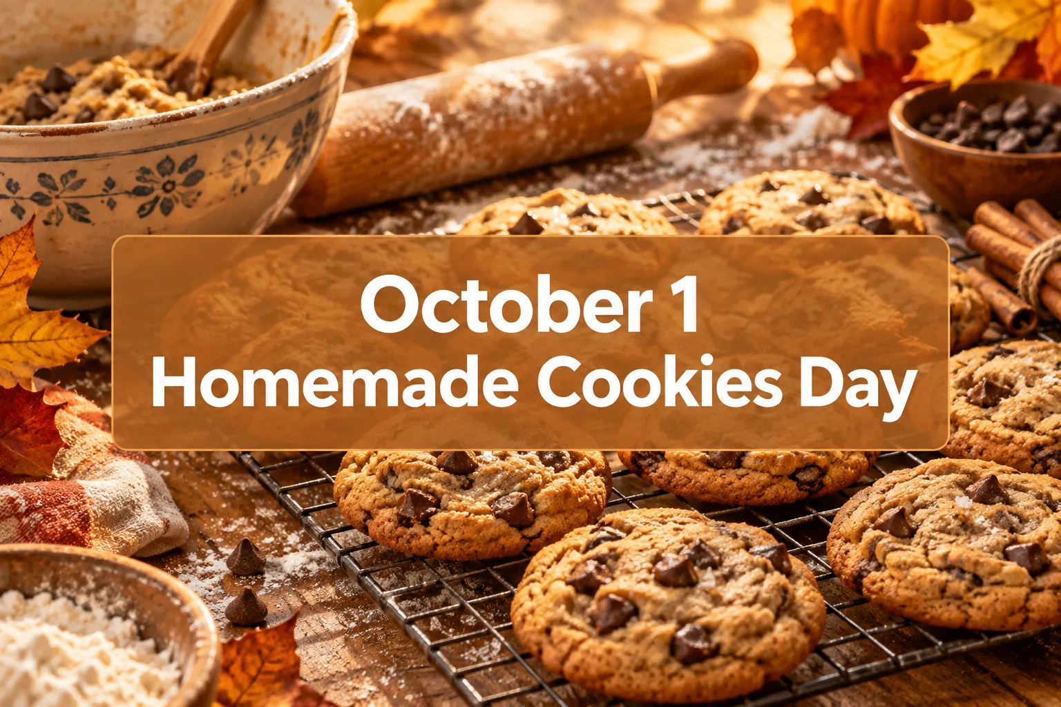 October 1 Homemade Cookies Day