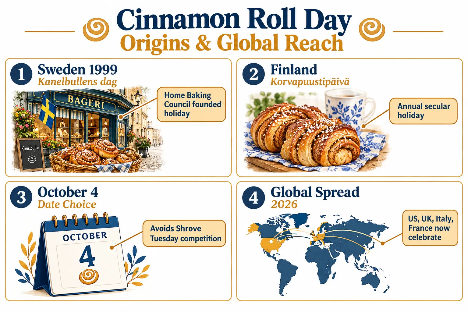 What Is October 4 Cinnamon Roll Day?